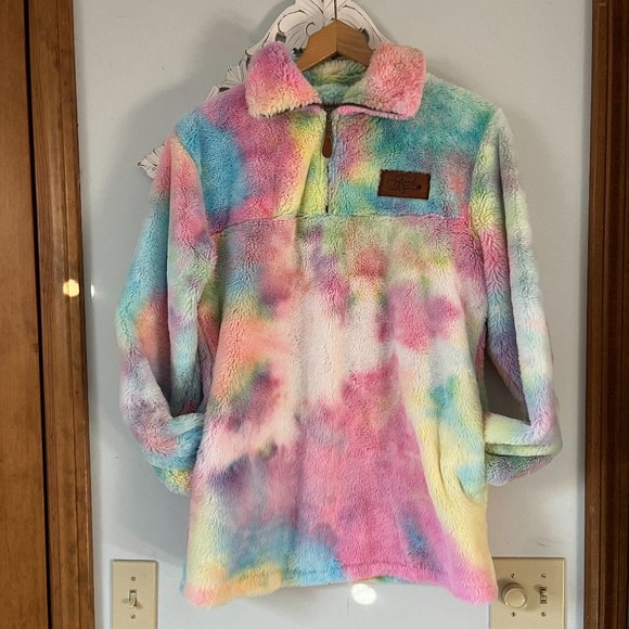 Southern Fried Chics Sweaters - Southern Fried Chics Tie Dye Fleece